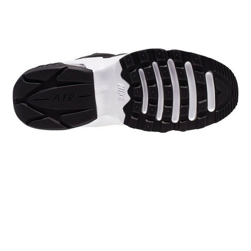 Men's Nike Air Max Graviton black sneakers with breathable mesh and cushioned sole, styled for athletic comfort.