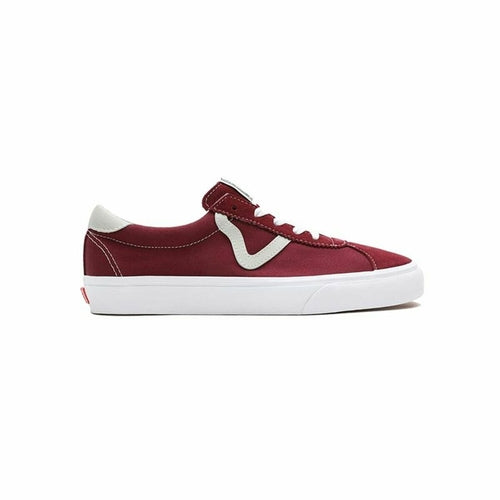 Kids' Vans Era Flame Brown sneakers with brown and orange flame design, featuring classic lace-up style from Raw-Movement.
