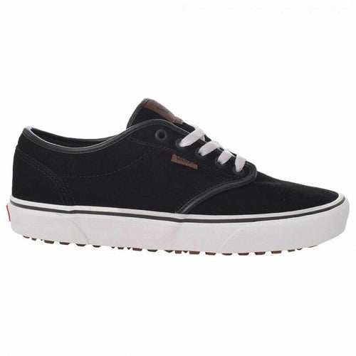 Black Vans Atwood casual sneakers for men by Raw-Movement, featuring a sleek design and lace-up closure.