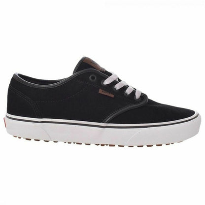 Black Vans Atwood casual sneakers for men by Raw-Movement, featuring a sleek design and lace-up closure.