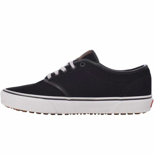 Black Vans Atwood casual sneakers for men, Raw-Movement VansGuard sneakers with a sleek design and comfortable fit.