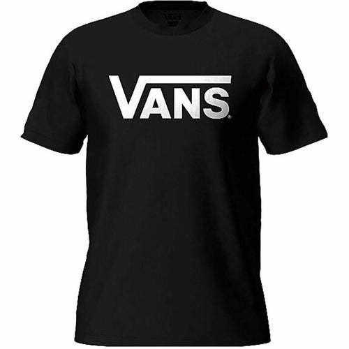 Men’s black short sleeve T-shirt by Vans Classic from Raw-Movement, featuring a comfortable fit and simple design.