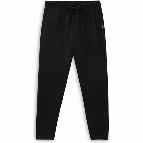 Black Vans men's long sports joggers by Raw-Movement, featuring a comfortable fit and athletic style.