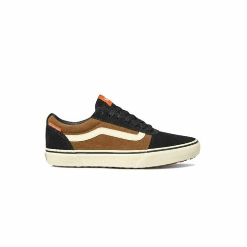 Men's casual Vans Ward sneakers by Raw-Movement in black and brown, featuring a classic sneaker design with laces and a comfortable sole.