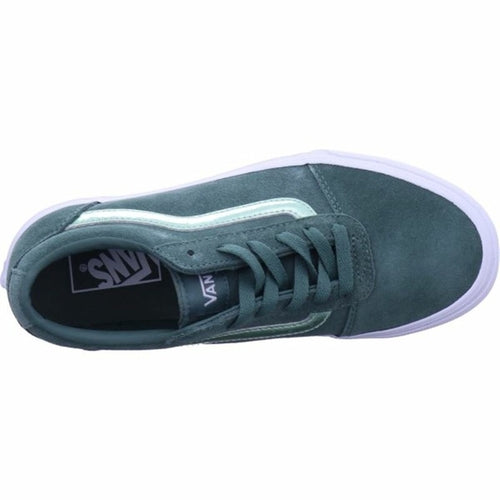 Women's casual Vans Ward sneakers by Raw-Movement featuring classic low-top design and white canvas material.