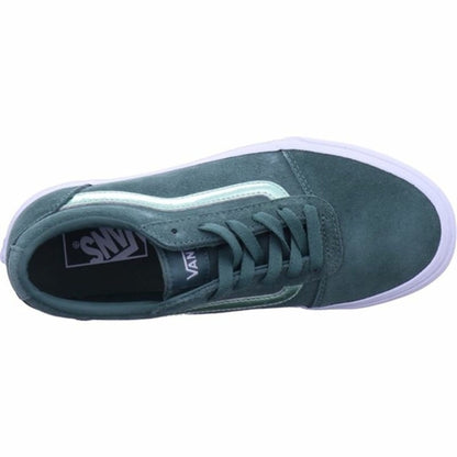 Women's casual Vans Ward sneakers by Raw-Movement featuring classic low-top design and white canvas material.