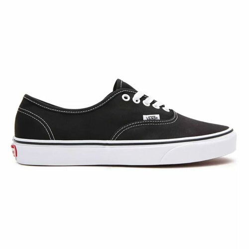 Black men's casual sneakers from Vans Old Skool by Raw-Movement featuring classic low-top design and white rubber sole